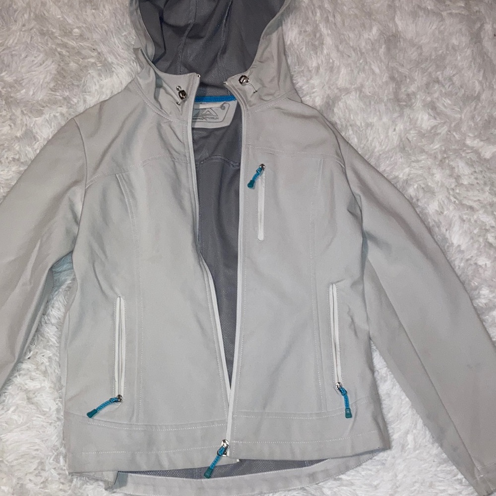 White zip up